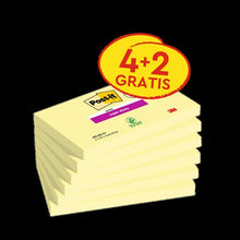 Post-it® Super Sticky Notes, Yellow, 76mm x 127mm, Promotion, 90 Sheets/Pad, 4 Pads + 2 Free/Pack, 100% PEFC, SGSCH-PEFC-COC-110078 | Pack (6 pieces)