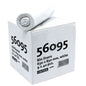A white box with a roll of garbage bags, labeled "56095 Garbage Bags 630 x 850 mm, white 9 x 40 pieces" and made from HDPE garbage bag material by EMIL DEISS KG (GmbH + Co.). Each bag has a capacity of 80 liters, ideal for recycling.