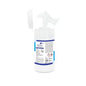 A container with Meditrade Medizid® Rapid+ disinfectant wipes from Meditrade GmbH with an open lid, showing a single, partially pulled-out wipe isolated on a white background.